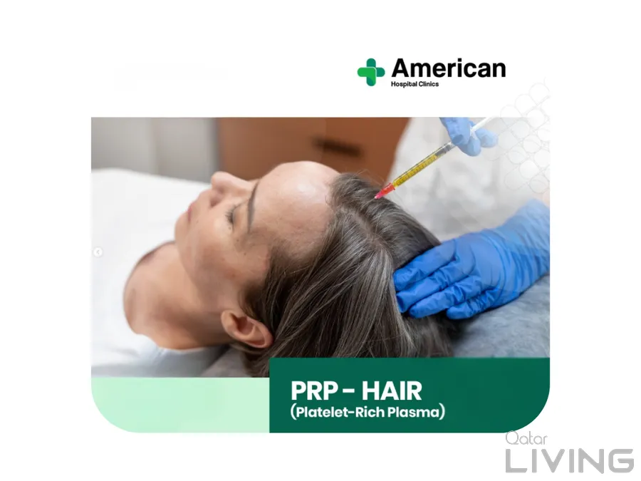 علاج الشعر PRP - خصم 40% بـ 449 ريال
